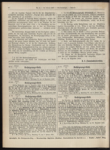 Amtsblatt der landesfürstlichen Hauptstadt Graz 19070120 Seite: 22