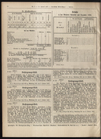 Amtsblatt der landesfürstlichen Hauptstadt Graz 19070131 Seite: 14