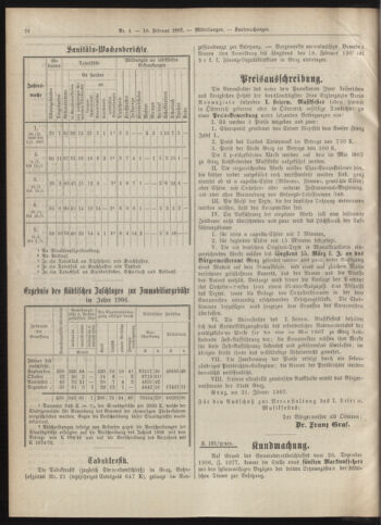 Amtsblatt der landesfürstlichen Hauptstadt Graz 19070210 Seite: 8