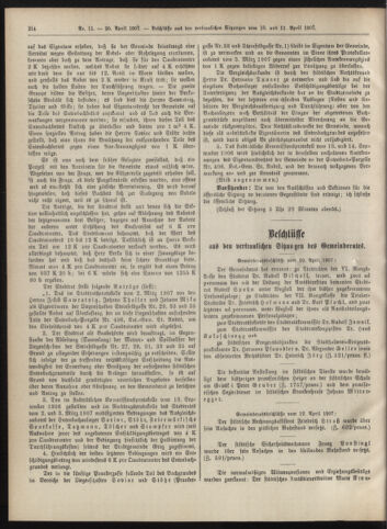 Amtsblatt der landesfürstlichen Hauptstadt Graz 19070420 Seite: 24