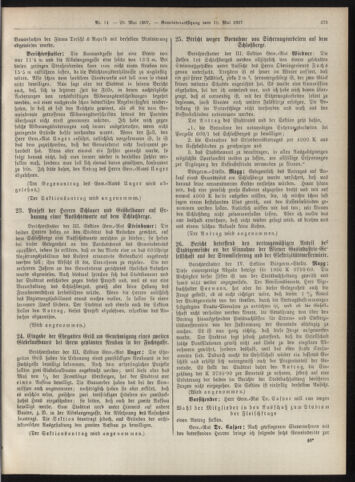 Amtsblatt der landesfürstlichen Hauptstadt Graz 19070520 Seite: 19