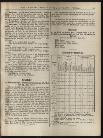 Amtsblatt der landesfürstlichen Hauptstadt Graz 19070620 Seite: 37