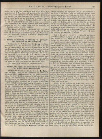 Amtsblatt der landesfürstlichen Hauptstadt Graz 19070620 Seite: 7