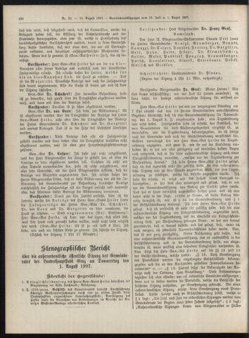 Amtsblatt der landesfürstlichen Hauptstadt Graz 19070810 Seite: 16