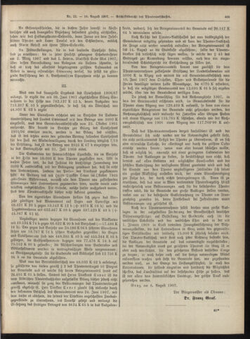 Amtsblatt der landesfürstlichen Hauptstadt Graz 19070810 Seite: 27