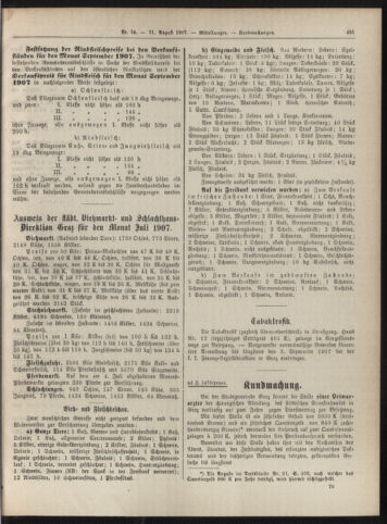 Amtsblatt der landesfürstlichen Hauptstadt Graz 19070831 Seite: 17