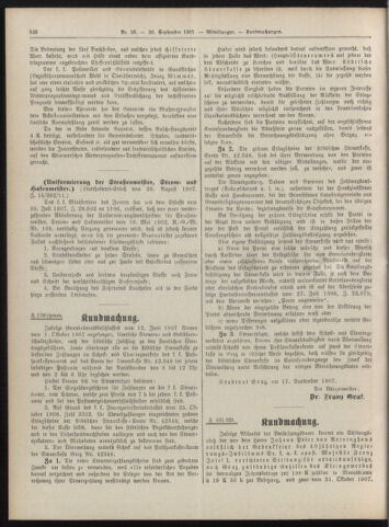 Amtsblatt der landesfürstlichen Hauptstadt Graz 19070920 Seite: 10