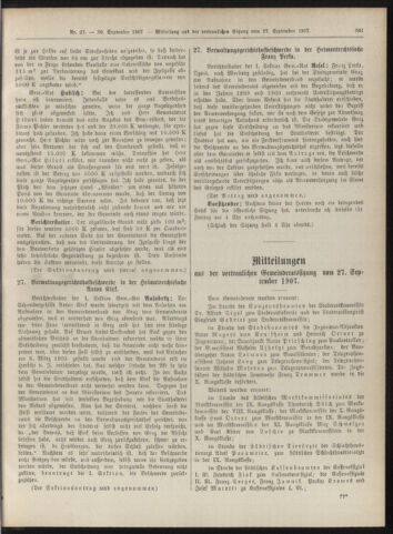 Amtsblatt der landesfürstlichen Hauptstadt Graz 19070930 Seite: 19