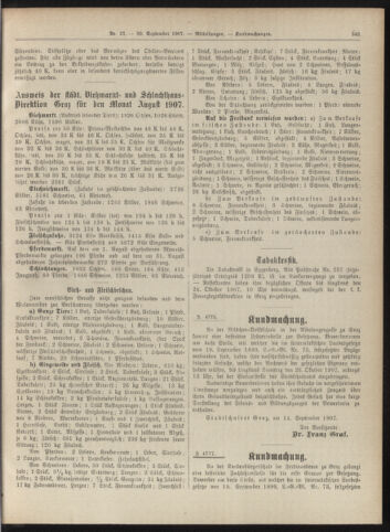 Amtsblatt der landesfürstlichen Hauptstadt Graz 19070930 Seite: 21