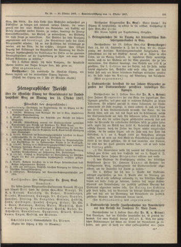 Amtsblatt der landesfürstlichen Hauptstadt Graz 19071020 Seite: 19