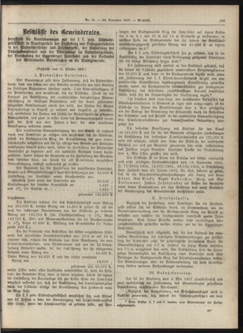 Amtsblatt der landesfürstlichen Hauptstadt Graz 19071120 Seite: 27