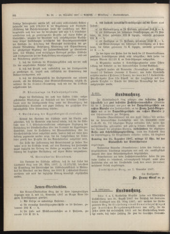 Amtsblatt der landesfürstlichen Hauptstadt Graz 19071120 Seite: 28