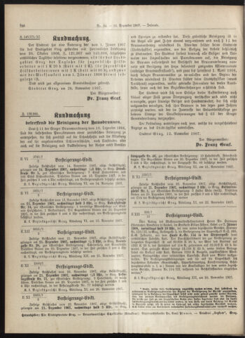 Amtsblatt der landesfürstlichen Hauptstadt Graz 19071210 Seite: 8