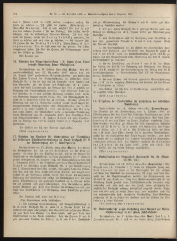 Amtsblatt der landesfürstlichen Hauptstadt Graz 19071220 Seite: 14