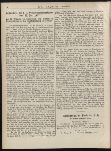 Amtsblatt der landesfürstlichen Hauptstadt Graz 19071231 Seite: 22