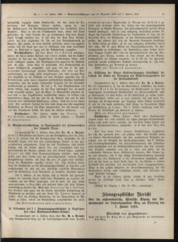 Amtsblatt der landesfürstlichen Hauptstadt Graz 19080110 Seite: 19