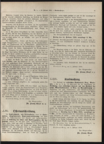 Amtsblatt der landesfürstlichen Hauptstadt Graz 19080210 Seite: 9