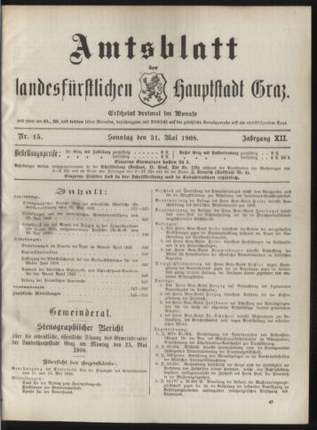 Amtsblatt der landesfürstlichen Hauptstadt Graz