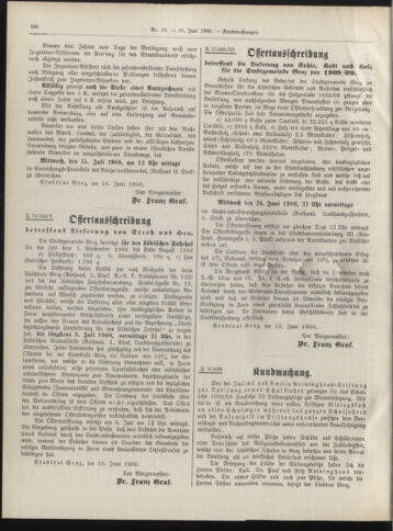 Amtsblatt der landesfürstlichen Hauptstadt Graz 19080620 Seite: 22