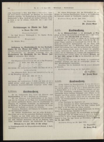 Amtsblatt der landesfürstlichen Hauptstadt Graz 19080630 Seite: 10