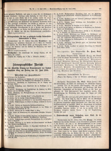 Amtsblatt der landesfürstlichen Hauptstadt Graz 19080710 Seite: 15