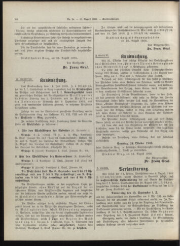 Amtsblatt der landesfürstlichen Hauptstadt Graz 19080831 Seite: 6