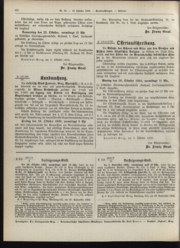 Amtsblatt der landesfürstlichen Hauptstadt Graz 19081010 Seite: 28