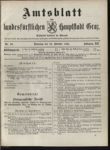 Amtsblatt der landesfürstlichen Hauptstadt Graz