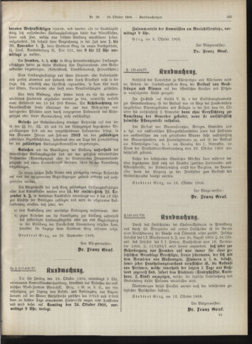 Amtsblatt der landesfürstlichen Hauptstadt Graz 19081020 Seite: 17