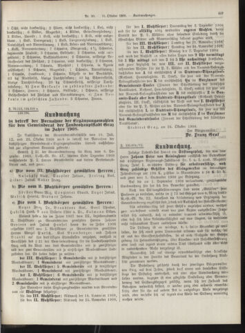 Amtsblatt der landesfürstlichen Hauptstadt Graz 19081031 Seite: 21