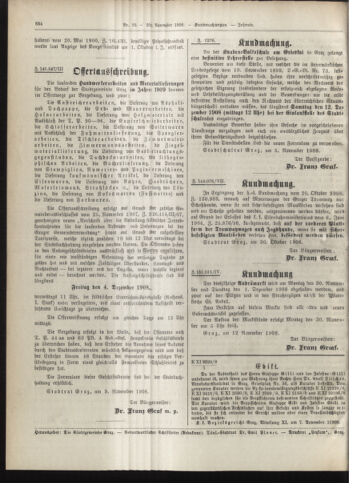 Amtsblatt der landesfürstlichen Hauptstadt Graz 19081120 Seite: 22