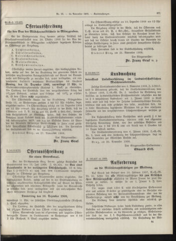 Amtsblatt der landesfürstlichen Hauptstadt Graz 19081130 Seite: 17