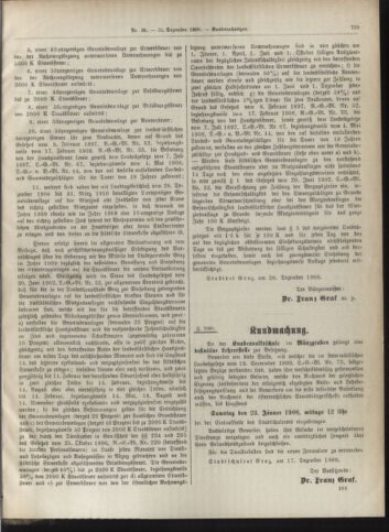 Amtsblatt der landesfürstlichen Hauptstadt Graz 19081231 Seite: 33