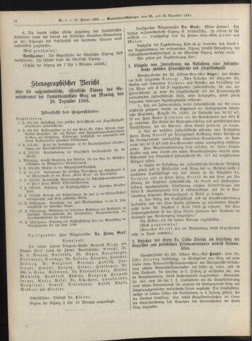 Amtsblatt der landesfürstlichen Hauptstadt Graz 19090110 Seite: 12