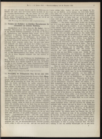 Amtsblatt der landesfürstlichen Hauptstadt Graz 19090110 Seite: 17