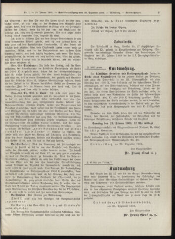 Amtsblatt der landesfürstlichen Hauptstadt Graz 19090110 Seite: 27