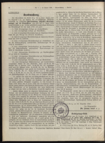 Amtsblatt der landesfürstlichen Hauptstadt Graz 19090110 Seite: 28