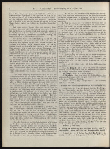 Amtsblatt der landesfürstlichen Hauptstadt Graz 19090110 Seite: 4