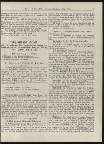 Amtsblatt der landesfürstlichen Hauptstadt Graz 19090120 Seite: 23