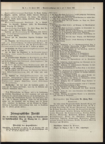 Amtsblatt der landesfürstlichen Hauptstadt Graz 19090120 Seite: 25