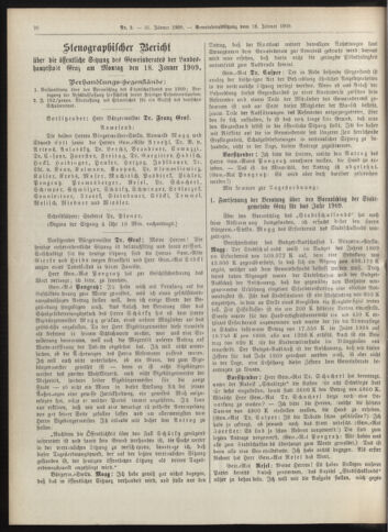 Amtsblatt der landesfürstlichen Hauptstadt Graz 19090131 Seite: 10