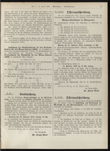 Amtsblatt der landesfürstlichen Hauptstadt Graz 19090131 Seite: 31