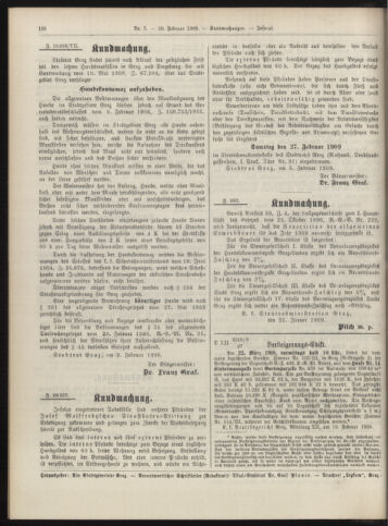 Amtsblatt der landesfürstlichen Hauptstadt Graz 19090220 Seite: 24