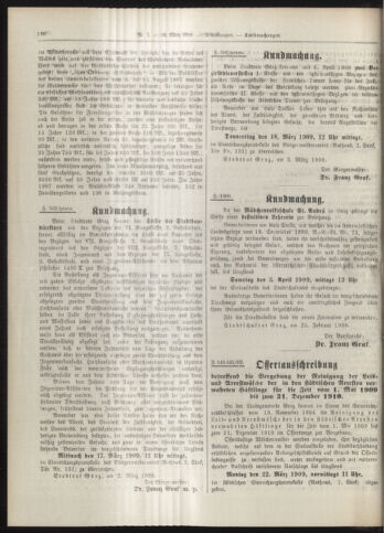 Amtsblatt der landesfürstlichen Hauptstadt Graz 19090310 Seite: 20