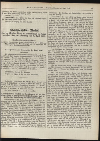 Amtsblatt der landesfürstlichen Hauptstadt Graz 19090420 Seite: 21