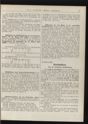 Amtsblatt der landesfürstlichen Hauptstadt Graz 19090430 Seite: 21