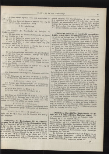 Amtsblatt der landesfürstlichen Hauptstadt Graz 19090510 Seite: 11