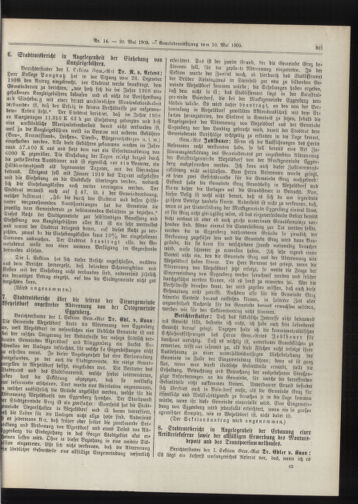 Amtsblatt der landesfürstlichen Hauptstadt Graz 19090520 Seite: 9