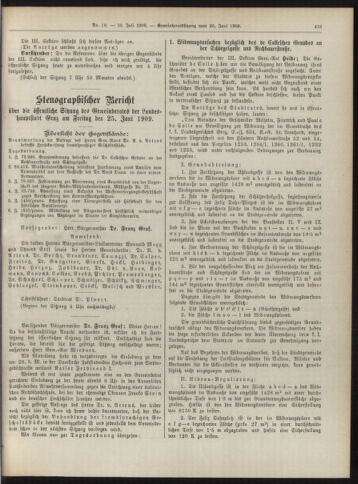 Amtsblatt der landesfürstlichen Hauptstadt Graz 19090710 Seite: 21