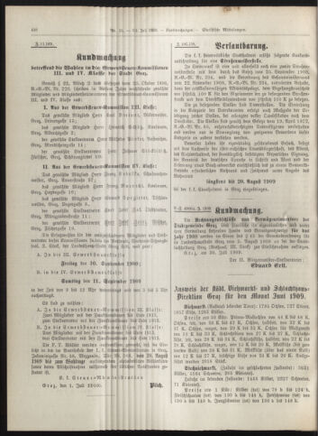 Amtsblatt der landesfürstlichen Hauptstadt Graz 19090731 Seite: 26